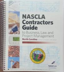 NORTH CAROLINA-NASCLA Contractors Guide to Business, Law and Project Management North Carolina General, 10th Edition - Tabs Bundle