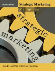 Strategic Marketing Management 4e Sponsored E-Book