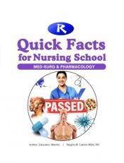 The Remar Review Quick Facts for Nursing School : Med Surg & Pharmacology for Next-Gen 