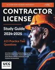 Contractor License Study Guide 2024-2025 All in One Contractor License Exam Prep for the National Certifications. Contractors License Exam Review and 615 Contractor License Practice Test Questions