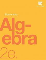 Elementary Algebra 2e by OpenStax (hardcover version, full color)