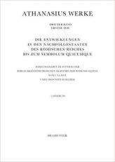 Die Entwicklungen in Den Nachfolgestaaten des Römischen Reiches Bis Zum Symbolum Quicumque (Latin Edition) 