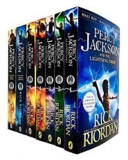 Percy Jackson Collection 7 Books Set (Lightning Thief, Sea of Monsters, Titan's Curse, Battle of the Labyrinth, Last Olympian, Greek Heroes, Greek Gods)