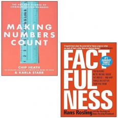 Making Numbers Count [Hardcover] By Chip Heath, Karla Starr & Factfulness By Hans Rosling 2 Books Collection Set