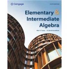 Elementary and Intermediate Algebra - WebAssign 6th