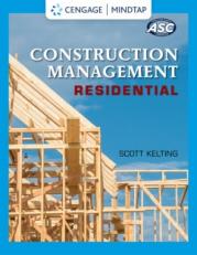 MindTap for Kelting's Construction Management: Residential, 1 term Instant Access