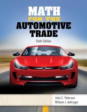 MindTap Applied Math, 1 term (6 months) Instant Access for Peterson/deKryger's Math for the Automotive Trade