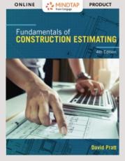 MindTap Construction, 1 term (6 months) Instant Access for Pratt's Fundamentals of Construction Estimating