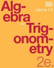 Algebra and Trigonometry 2e (Volume 1/2)